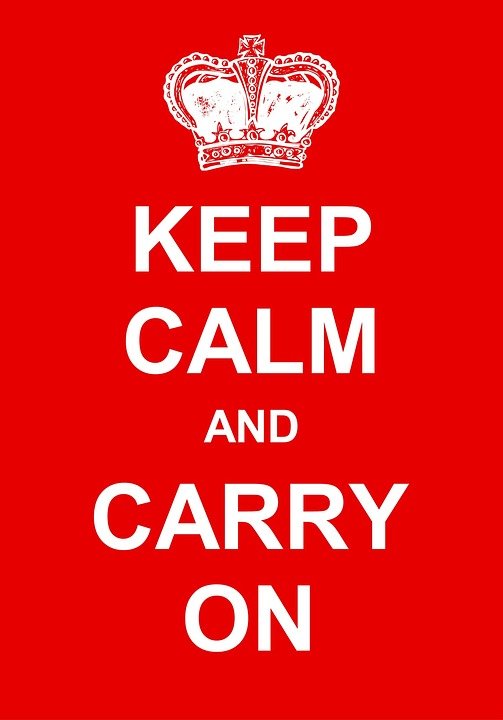 Keep Calm and Carry On poster